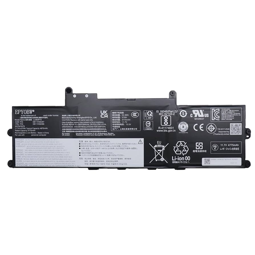 Amazon.com: EPYOBW L22B3P73 Laptop Battery 57Wh 3-Cell